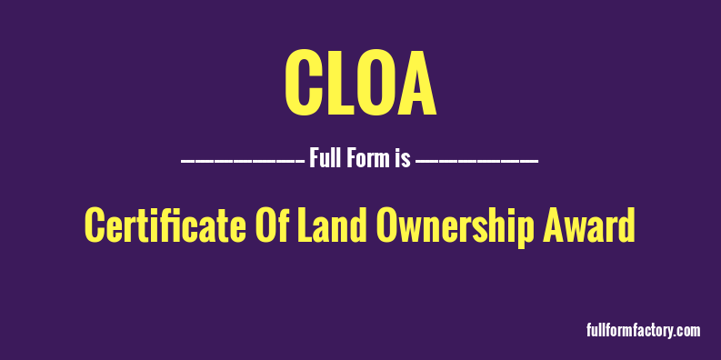 cloa-full-form