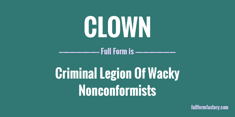 clown-full-form