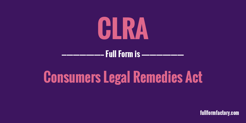 clra-full-form