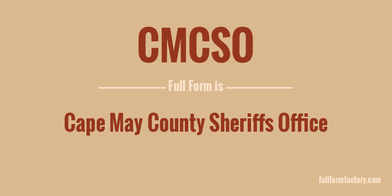 cmcso-full-form