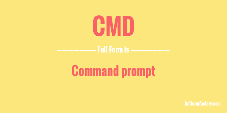 cmd-full-form