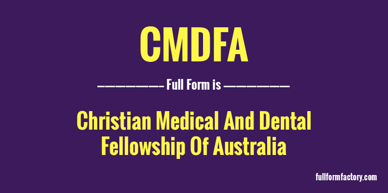 cmdfa-full-form