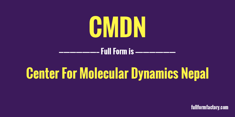 cmdn-full-form