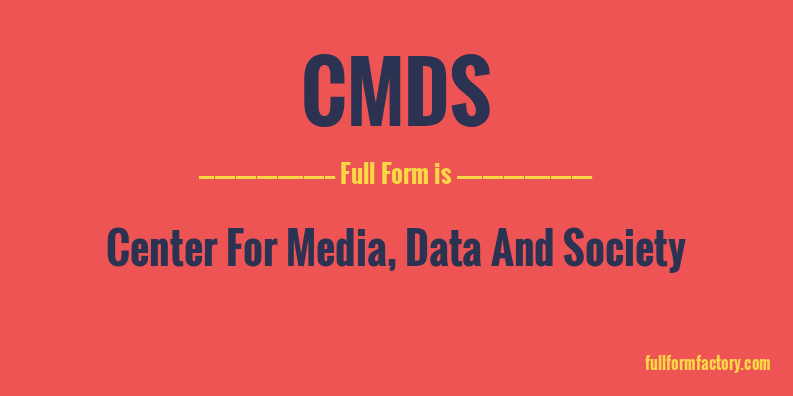 cmds-full-form