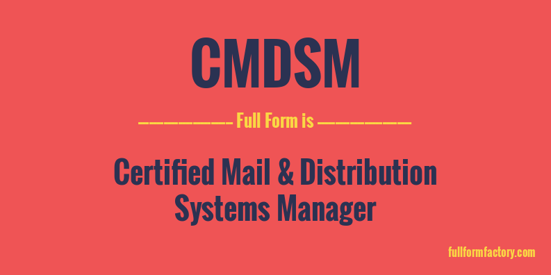 cmdsm-full-form