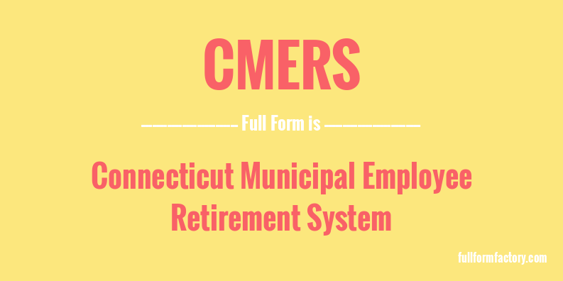 cmers-full-form