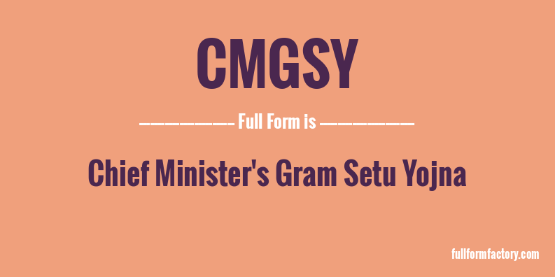 cmgsy-full-form