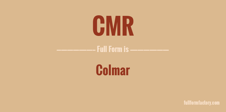 cmr-full-form