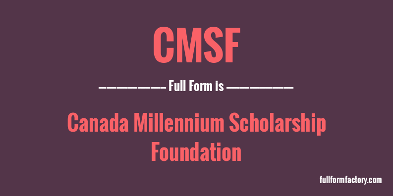 cmsf-full-form