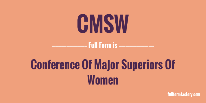 cmsw-full-form