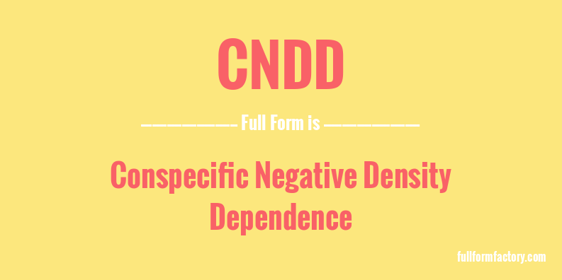 cndd-full-form