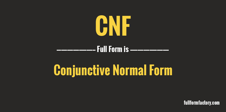 cnf-full-form