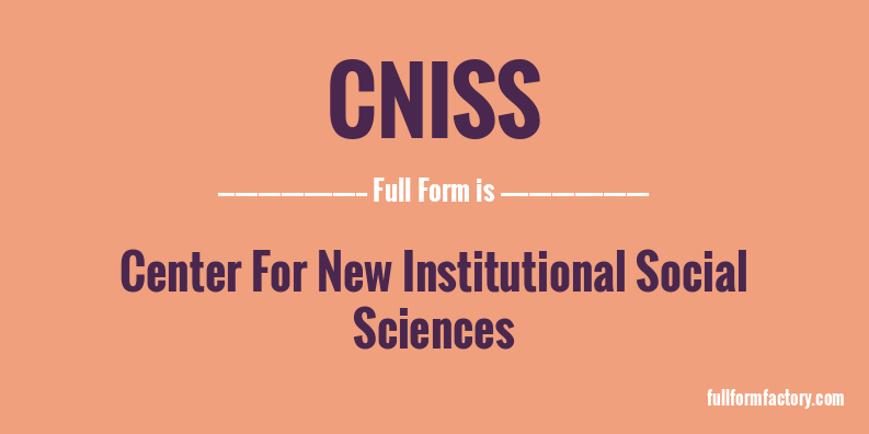 cniss-full-form