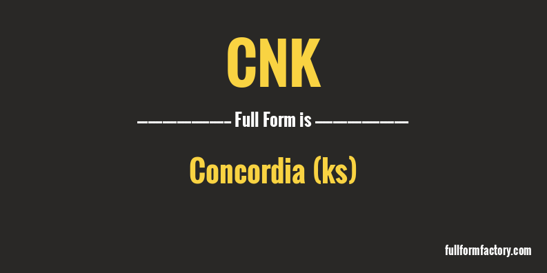 cnk-full-form