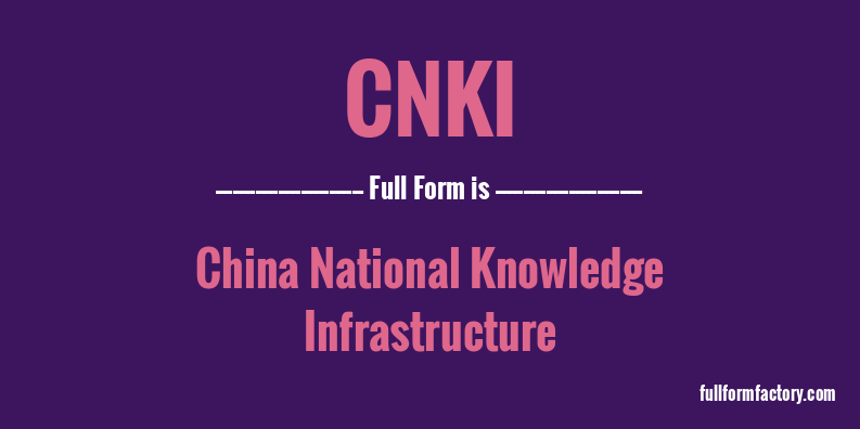 cnki-full-form