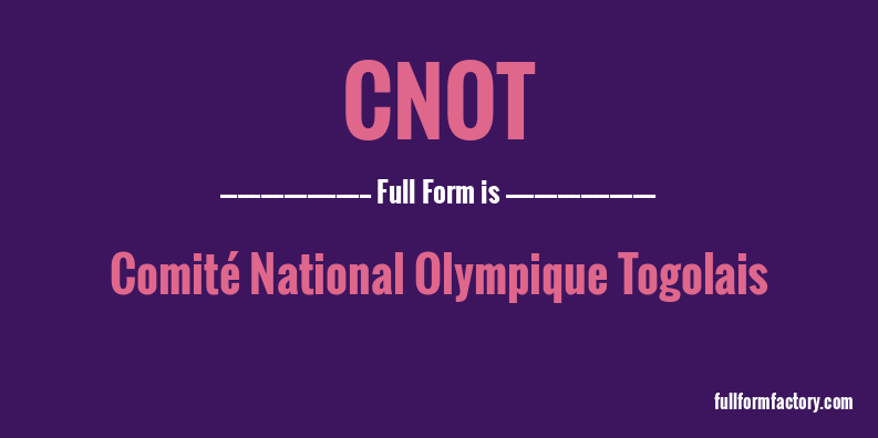 cnot-full-form