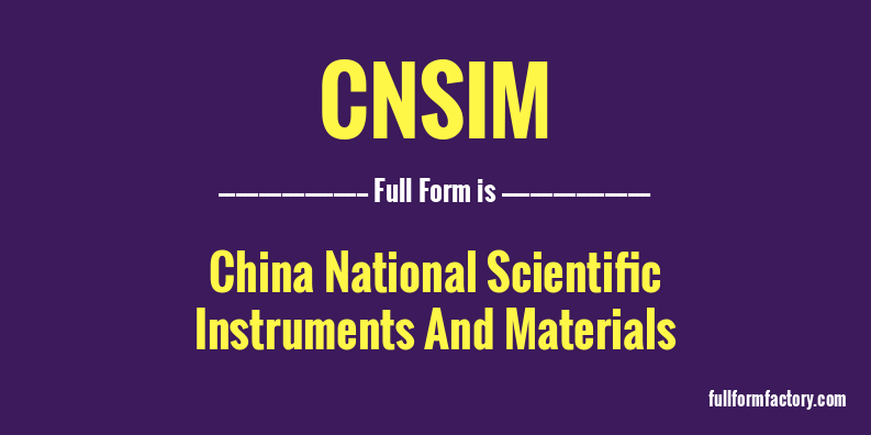 cnsim-full-form
