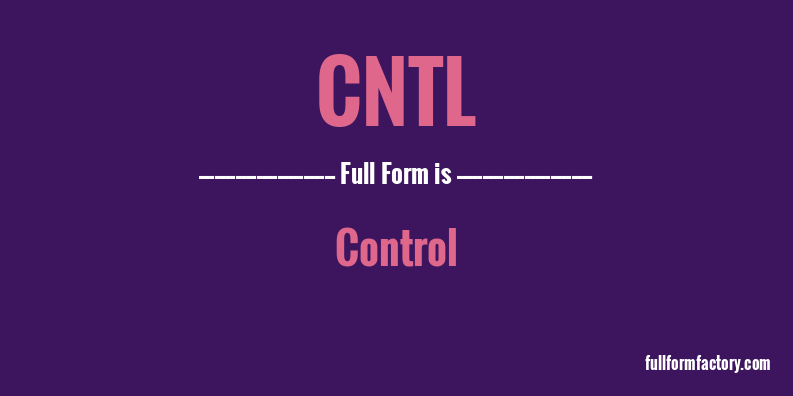 cntl-full-form