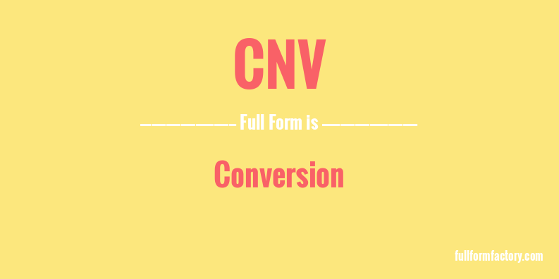 cnv-full-form