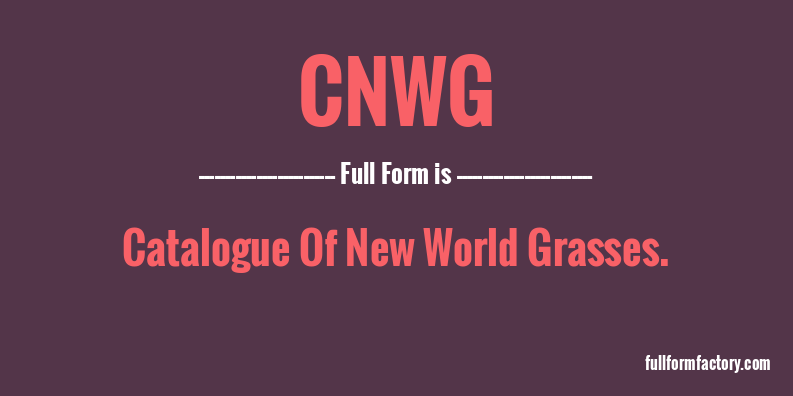 cnwg-full-form