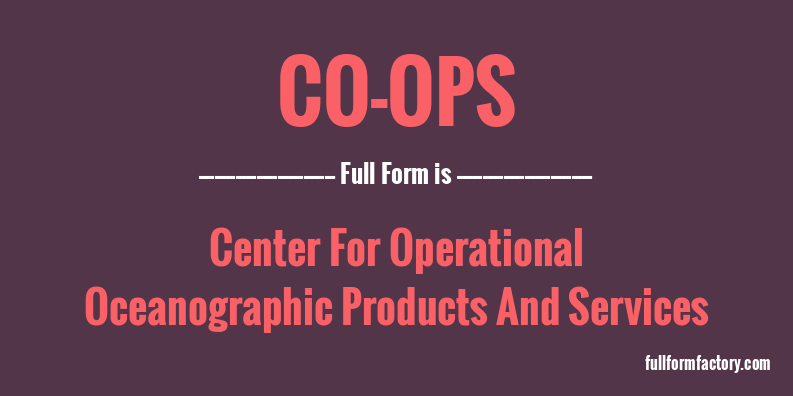 co-ops-full-form