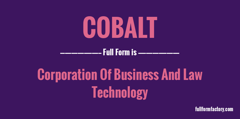 cobalt-full-form