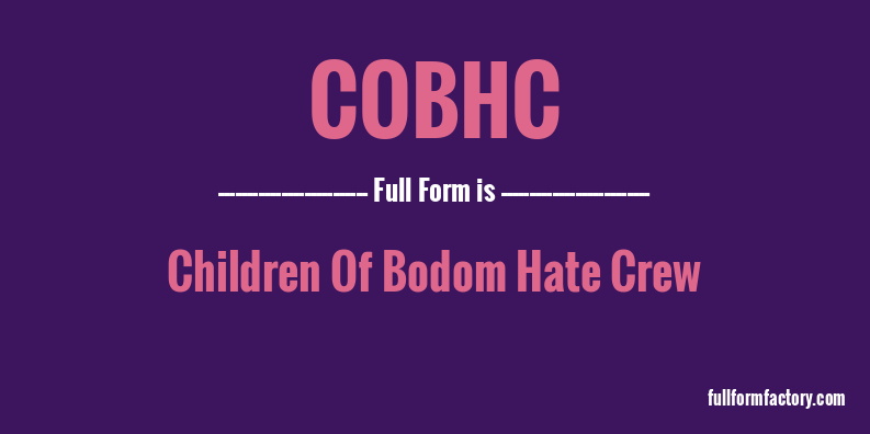 cobhc-full-form