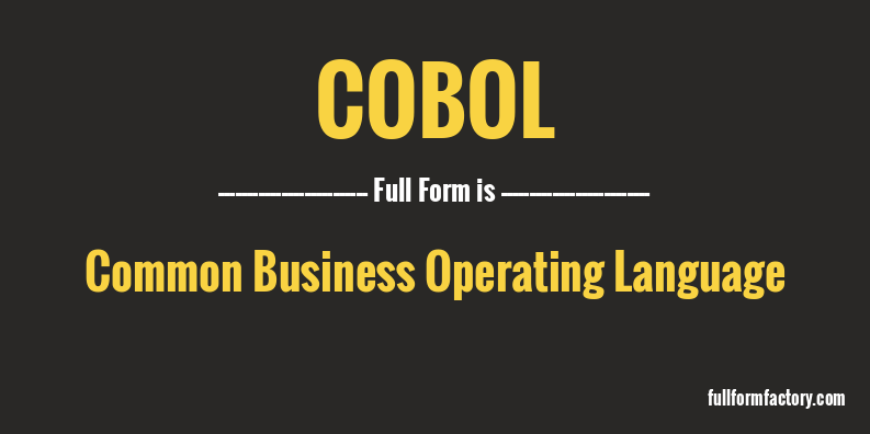 cobol-full-form