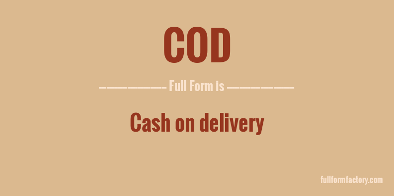 cod-full-form