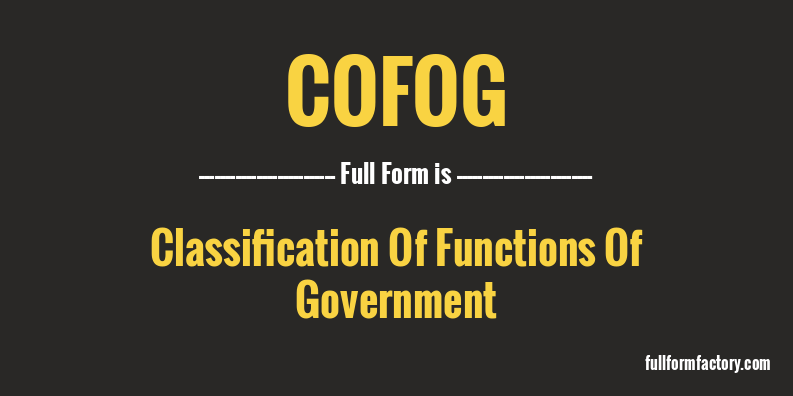 cofog-full-form