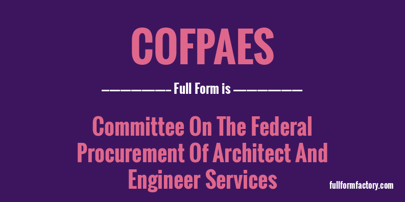 cofpaes-full-form