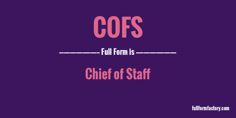 cofs-full-form