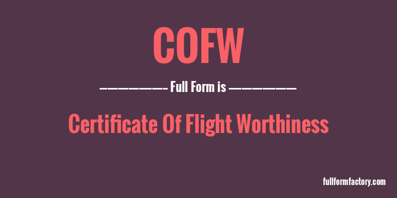 cofw-full-form