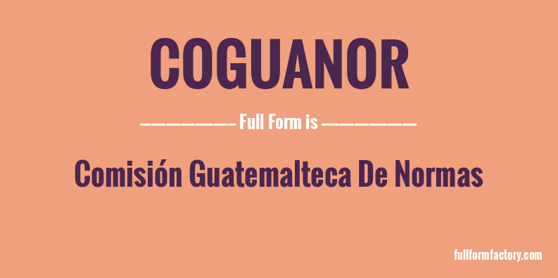coguanor-full-form