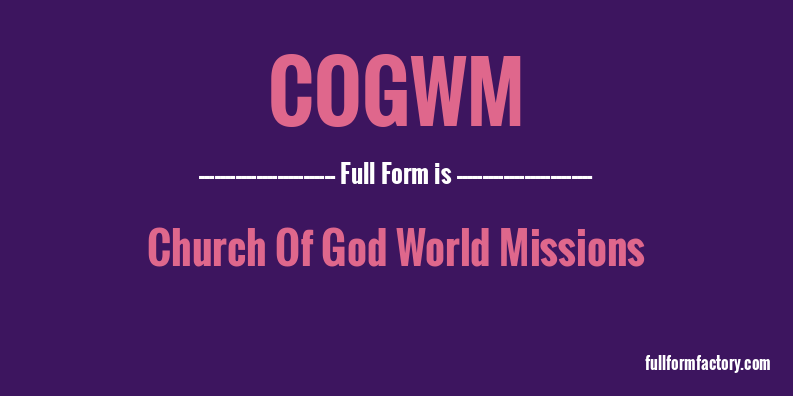 cogwm-full-form