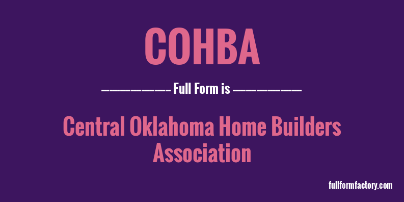 cohba-full-form