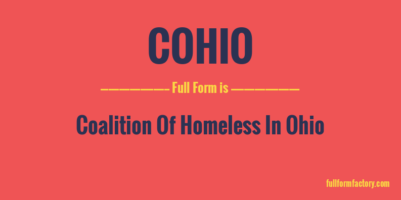 cohio-full-form