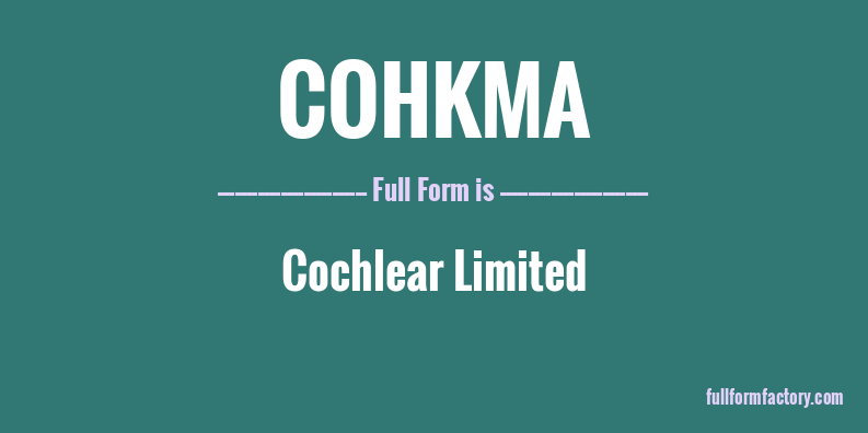 cohkma-full-form