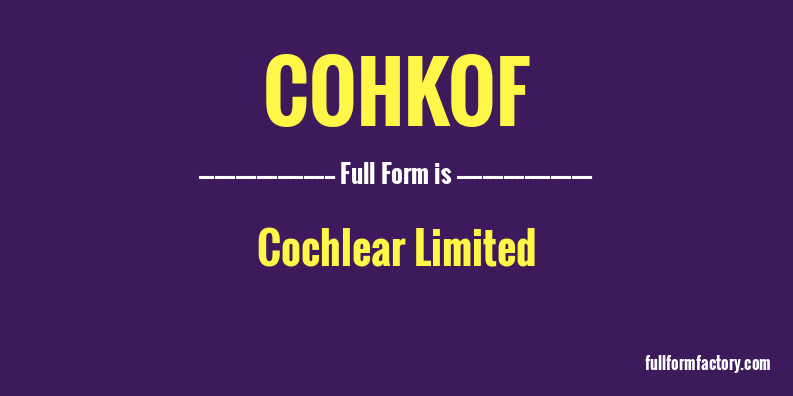 cohkof-full-form