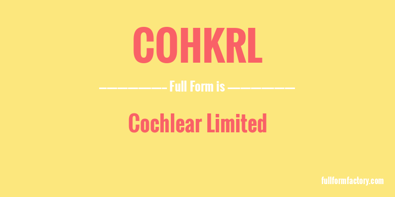 cohkrl-full-form