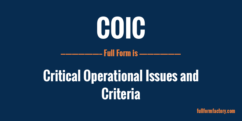coic-full-form