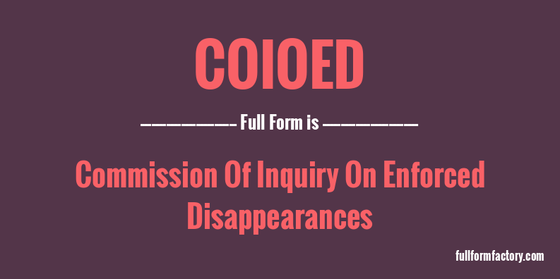 coioed-full-form
