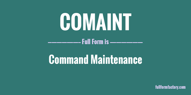 comaint-full-form