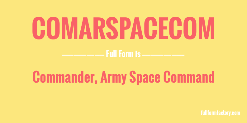 comarspacecom-full-form