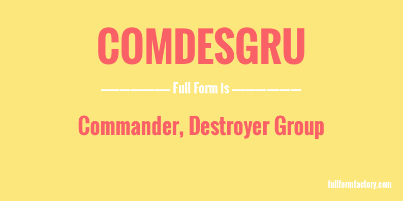 comdesgru-full-form