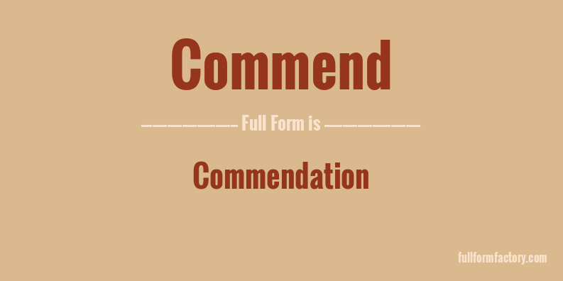 commend-full-form