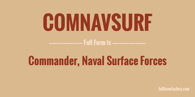 comnavsurf-full-form