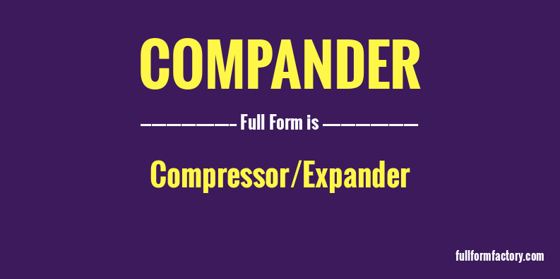 compander-full-form