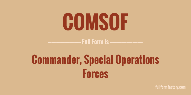 comsof-full-form
