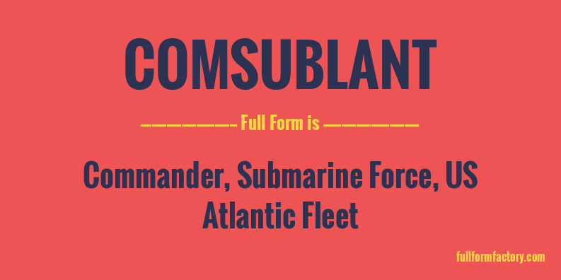 comsublant-full-form